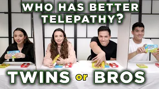 TWINS vs BROTHERS REAL TELEPATHY TEST - Merrell Twins