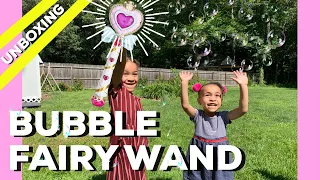 BUBBLE WAND REVIEW | BUBBLE FAIRY WAND UNBOXING WISTOYZ