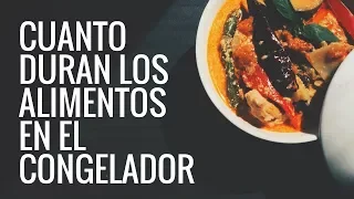 CUÁNTO DURAN LOS ALIMENTOS EN EL CONGELADOR   Cómo congelar, descongelar