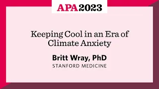 Keeping Cool in an Era of Climate Anxiety