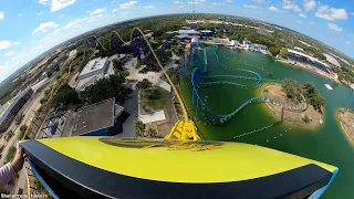 Steel Eel (4K HyperSmooth POV) SeaWorld San Antonio