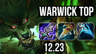 WARWICK vs URGOT (TOP) | 8/1/3, Rank 7 Warwick, 600+ games, Godlike | EUW Master | 12.23