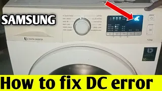 Samsung.DC error code fix//washing machine front load DC error fix
