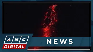 Mayon Volcano spews lava down its slopes | ANC