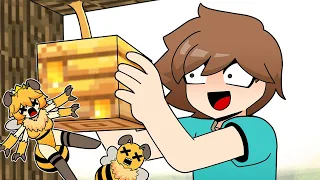 Robbing Beehives | Minecraft anime