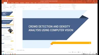 Crowd detection and density analysis using computer vision