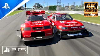 Gran Turismo 7 (PS5) Nissan Skyline Super Silhouette vs Suzuki Escudo - Suzuka (4K 60 FPS HDR)