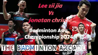 LEE Zii Jia vs Jonatan CHRISTIE  Badminton Asia Championships 2024 QF#leeziijia #lindan #leechongwei