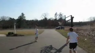 Mike and James dunking on a 7 foot hoop..wmv