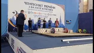 Іван Плоскіна на чемпіонаті України з важкої атлетики у Луцьку