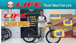 LIFE LION PRO Khung Nhôm, Bộ Truyền Động SHIMANO 18 Tốc Độ, Trục Rỗng, Phanh Đĩa Dầu