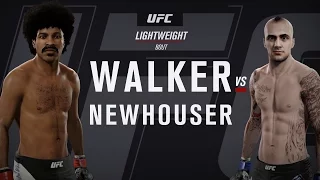 UFC 2: online Ultimate Team: Newhouser (me) vs Walker