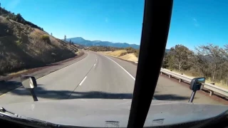 Crossing from Oregon to California on I-5 ;hyperlapse 8x std