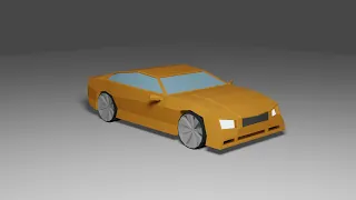 Blender 3D. Низкополигональная модель автомобиля.