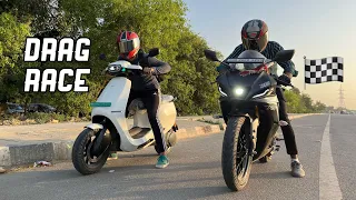 Yamaha R15 v4 V/S Ola S1 Pro Drag Race 🔥 : Electric Vs Petrol ⛽️ 😍 !! Who win’s this race ?