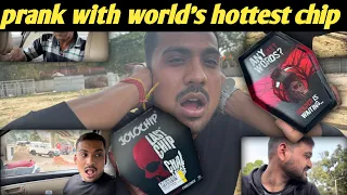 Extreme Prank On My Friends With World’s Hottest jolo chip🔥