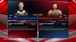 WWE 2K 24 universe mode CM Punk