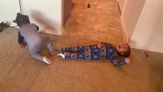 Twin Baby Boys Fight Over Toys