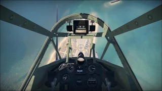 Dive-bombing in an SBD-3 Dauntless (cockpit view)