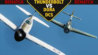 I Didn't Destroy The Engine This Time!! (P-47 Thunderbolt VS FW 190 D-9 Dora) DCS World Dogfights