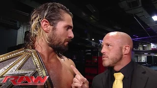 Seth Rollins has words with J&J Security: Raw, June 15, 2015