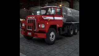 [ATS] Fire Tanker Mack R Startup and Drive!