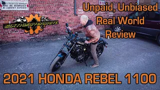 Honda Rebel 1100 Review.  Completely Unbiased!  Is that Africa Twin Motor  really that good?