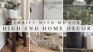 Thrift with Me for High End Home Decor  Aesthetic Home Decor on a Budget