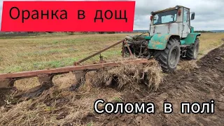 З такою ОРАНКОЮ багато наореш😱 Дорогу вкатали😡Дощ❗Солома в Полі😭