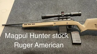 Ruger American .308 upgrade! Magpul Hunter short action stock with 7.62 AC magazines