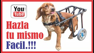 💡Como hacer SILLA DE RUEDAS para PERROS 🐶 MASCOTAS/ dog wheelchair