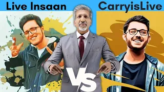 LIVE Insaan Vs CarryisLIVE I Youtuber's Comparison I #shorts I #liveinsaan I #carryminati