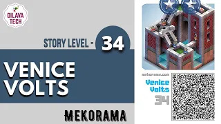 Mekorama - Story Level 34, VENICE VOLTS, Full Walkthrough, Gameplay, Dilava Tech