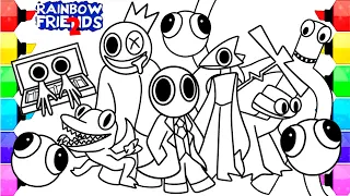 Rainbow Friends Chapter 2 Coloring Pages NEW / Color ALL New Monsters Rainbow Friends 2 /[NCS MUSIC]