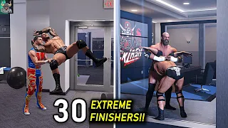 30 Mind-Blowing Finishers You Won't Believe! WWE 2K24 Countdown