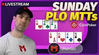 Railing PLO $100,000 and Playing HS MTTs on Coinpoker