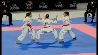 Campeonato del Mundo Karate Final Kata femenino por equipos 2018