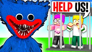 Can We Escape POPPY PLAYTIME'S PRISON In MINECRAFT?! (LANKYBOX vs HUGGY WUGGY!)