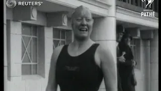 UK: SPORTS: Olympic Diving trials at Blackpool. (1928)