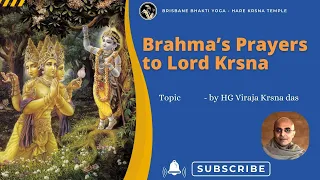 Conclusive Prayers of Lord Brahma about the glories of Lord Krsna