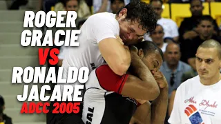 Roger Gracie SUBMITS Ronaldo Jacare Souza ADCC 2005 Absolute Finals  With Standing Rear Naked Choke