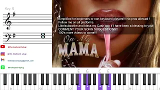 Easy Piano Tutorial for "On My Momma" by Victoria Monet@the_keyboard_plug