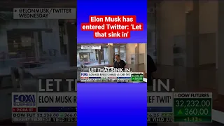 Elon Musk visits Twitter headquarters days before takeover #shorts