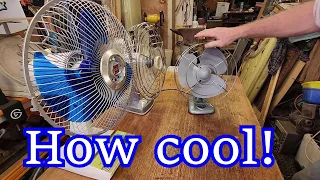 A Quick Restoration of Three Vintage Desk Fans! How to Value Add to Some Very Cool Old Appliances