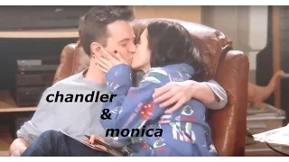 chandler & monica | i think im in love