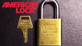 (076) "Vintage" American Padlock Series 5560 Picked/Gutted