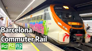 ⁴ᴷ⁶⁰ Exploring Barcelona Commuter Line R2, R2 Sud, and R2 Nord