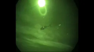 Helicopters pound enemy position at night | NVG's