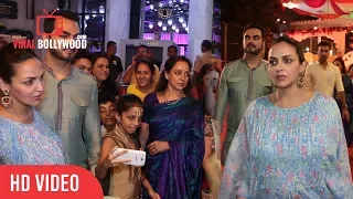 Hema Malini With Family At Hare Rama Hare Krishna Temple | Iskcon Temple | Janmashtami 2017