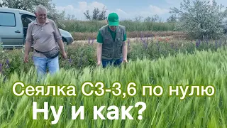 Как сеялка СЗ-3,6 посеяла по нулю